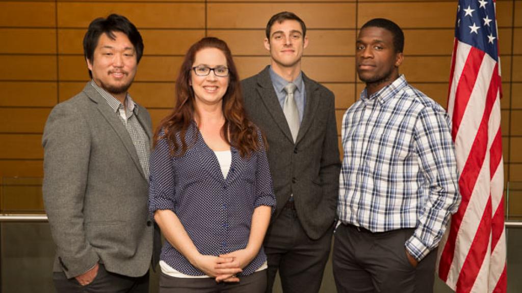 2017 Veteran Fellows with HR Outreach Coordinator Amberine Wilson