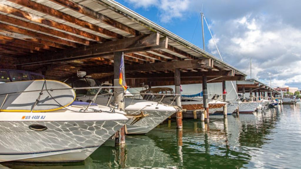 Covered Moorage at Salmon Bay
