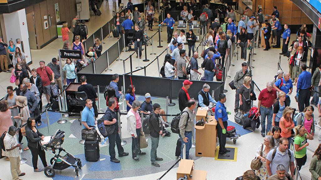 Security checkpoint 3 at Sea-Tac Airport