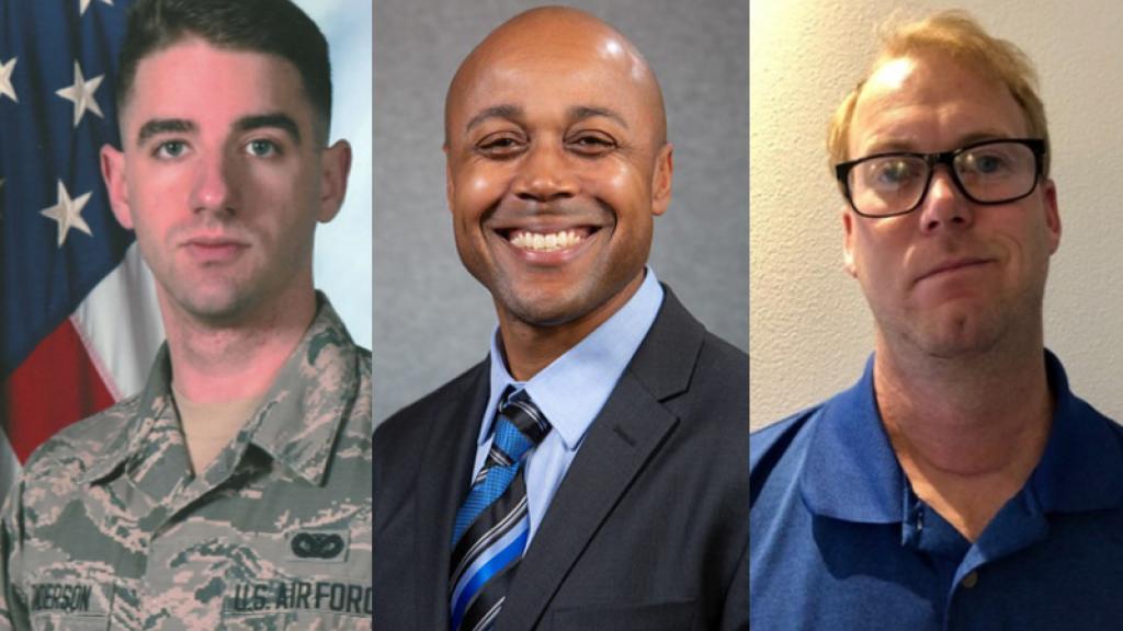 Srping 2019 Veteran Fellows Alex Anderson, Brent Miller, and Phillip Preyer