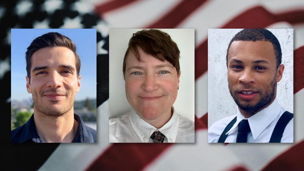 Veteran Fellows headshots of Joseph, Elizabeth, and Terry
